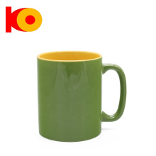 12oz High Quality Logo Customized two tone Christmas Session gift ceramic mug for giving away